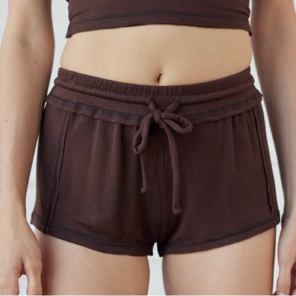 Out From Under X Urban Outfitters Sweet Dreams Low Rise Brown Boy Shorts